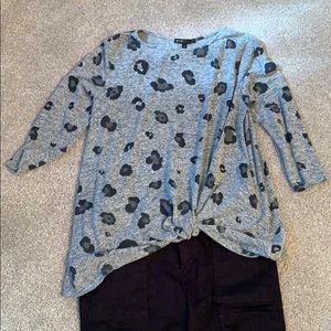 Gibson knitted leopard tee